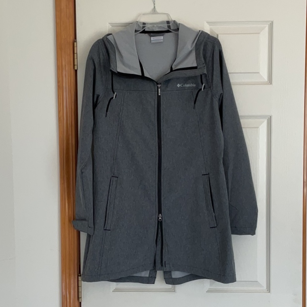 Columbia Gray Utility Jacket with Hood
